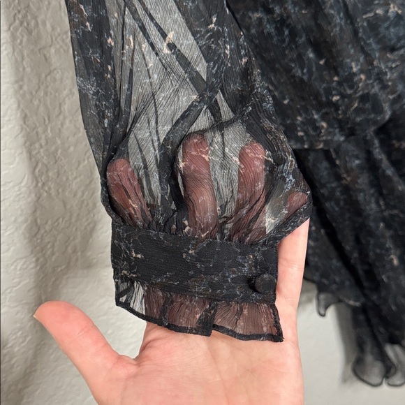 NEW LAFAYETTE 148 NY Raines 100% Silk Midi Dress Small Quiet Luxury Natural - Picture 5 of 10